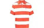 KENZO Logo Patch Short Sleeved Striped Polo Shirt