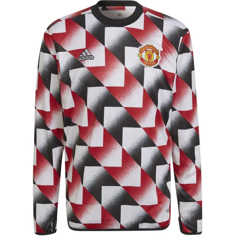 Adidas Manchester United T-Shirts Men's True Red Crew Neck Moderate Straight Fit