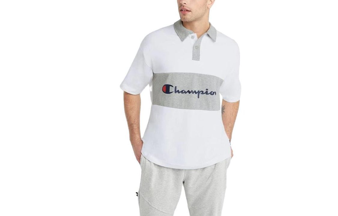 Champion Polo Shirts Men's White Polo Collar Moderate Other