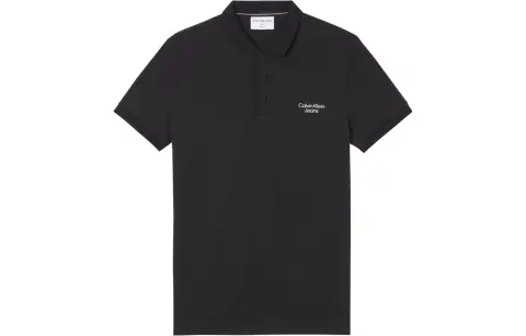 CALVIN KLEIN Polo Shirt Men's Black