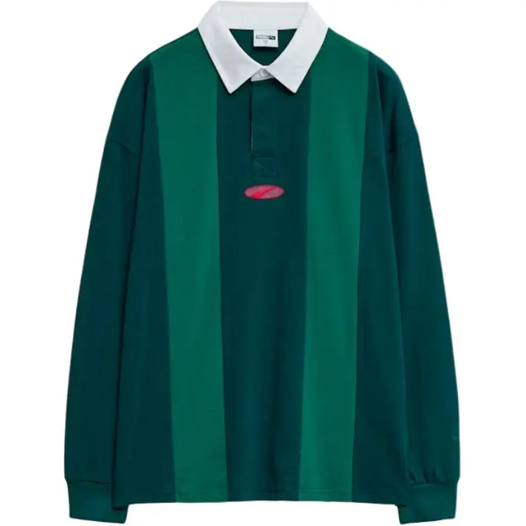 PUMA Polo Shirts Men's Green Polo Collar Moderate Straight Fit