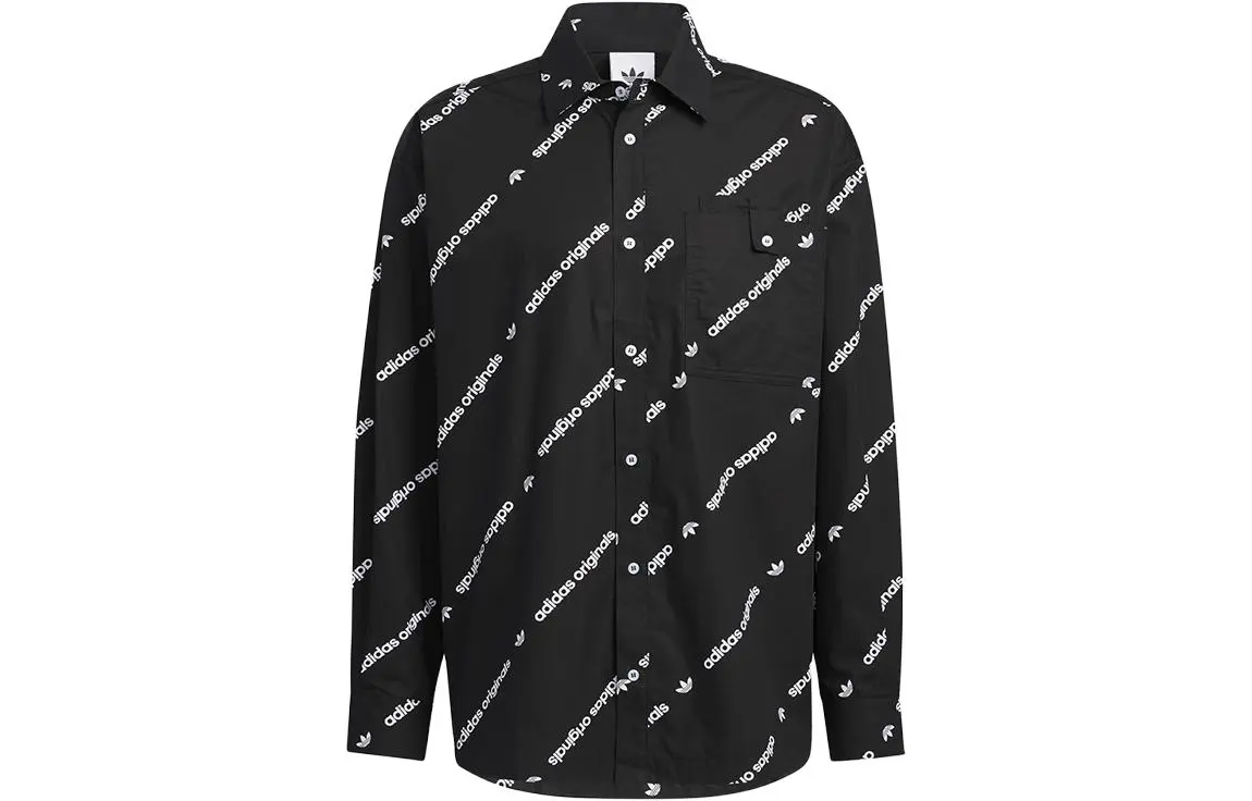 Adidas Originals Shirts Unisex Black Lapel Moderate Other
