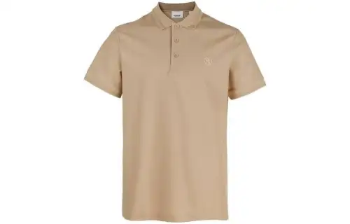 Burberry embroidered-logo cotton polo shirt