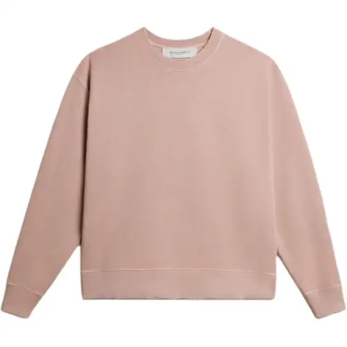 Golden Goose logo patch ribbed sweatshirt
