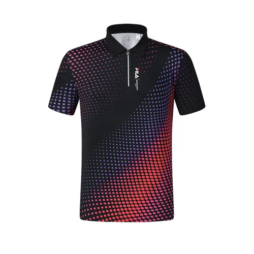 FILA ATHLETICS Polo Shirt Men's All Over Print