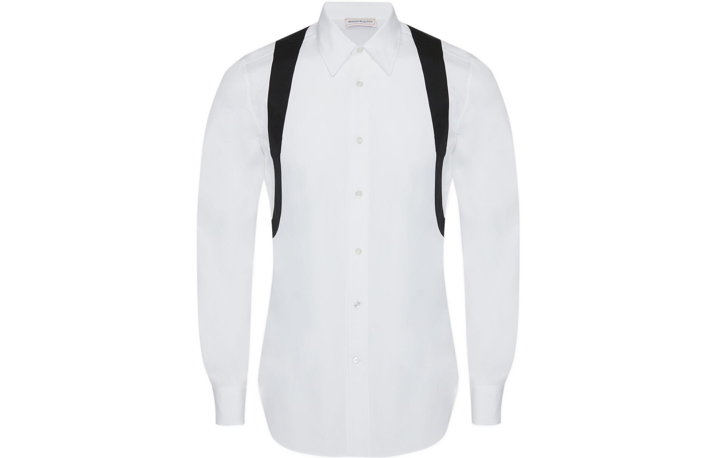 Мужская футболка Alexander McQueen Harness Shirt (белая)