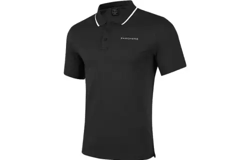 Skechers Polo Shirt Men's Carbon Black