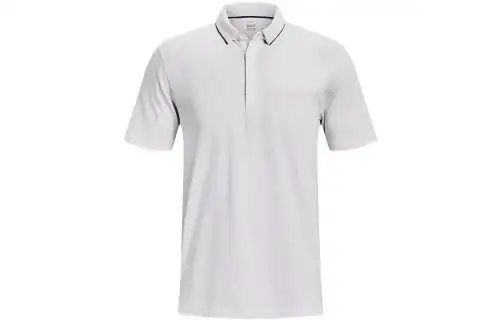 Under Armour Polo Shirts Men's White Polo Collar Moderate Straight Fit