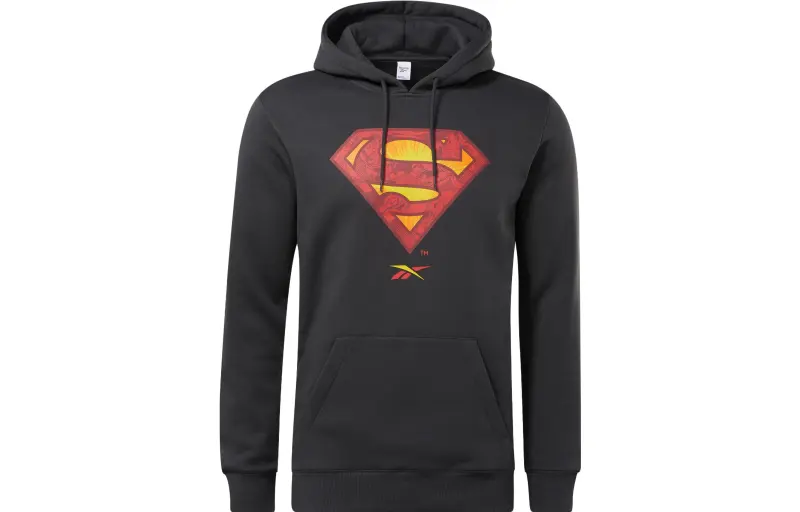 Reebok Sweatshirts Men's Black Hooded Moderate Regular