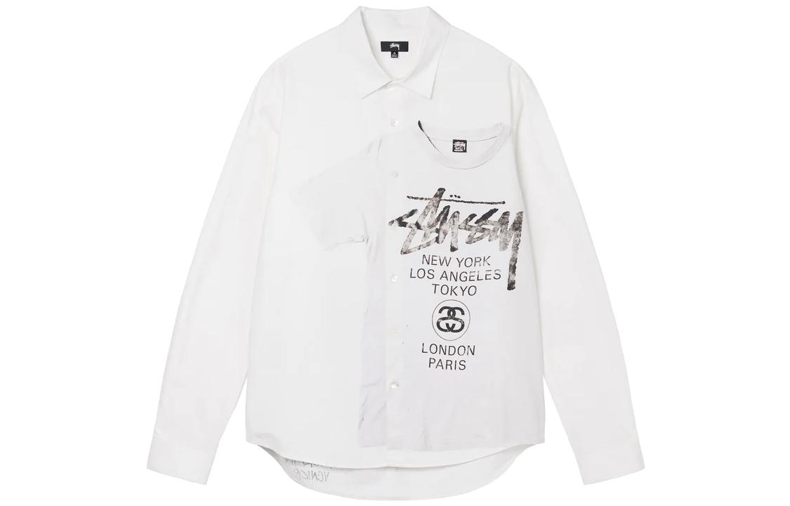 Мужская рубашка Stussy (белая)