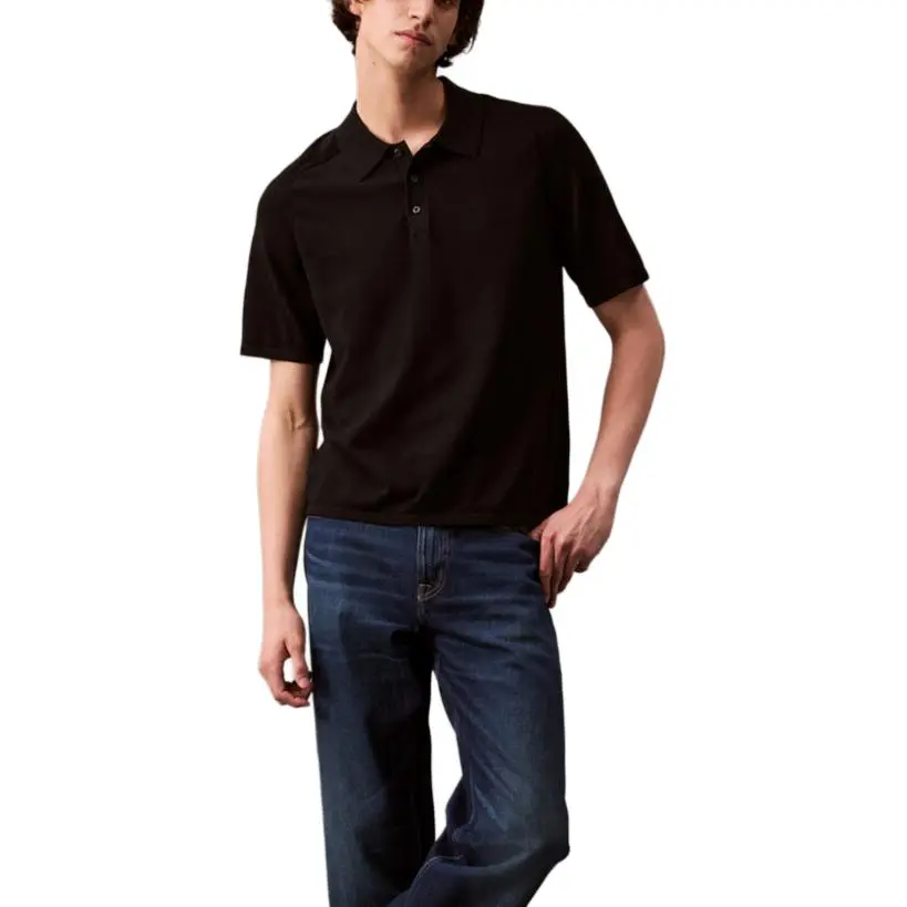 CALVIN KLEIN Polo Shirt Men's Black