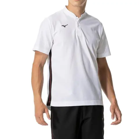 Mizuno Polo Shirts Unisex Stand Collar Moderate Straight Fit