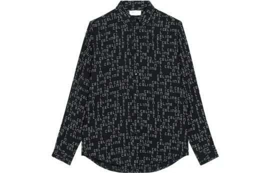 CELINE New Men'S Collection Boy Doll Shirt Men's Black