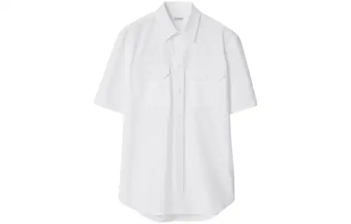Burberry Shirts Men's White Moderate