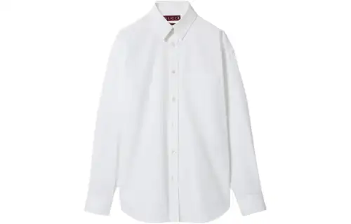 GUCCI Drop Shoulder Poplin Shirt