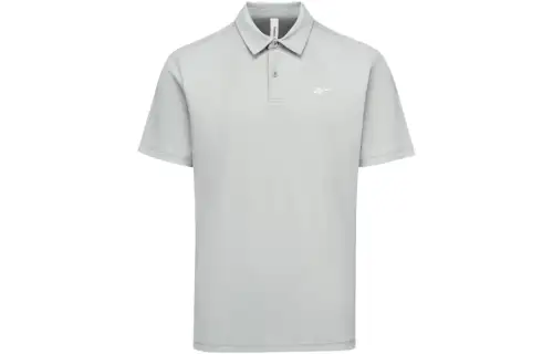 Reebok Polo Shirts Men's Gray Polo Collar Moderate Straight Fit