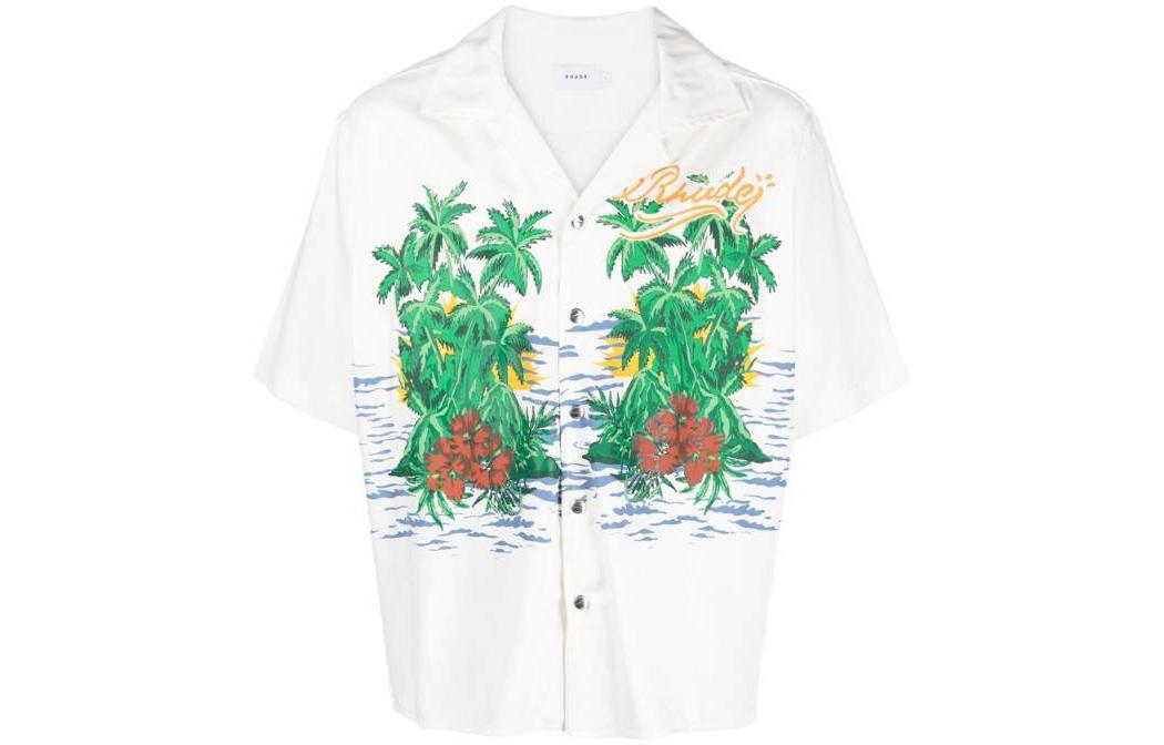 Мужская рубашка RHUDE SS23 (белый)