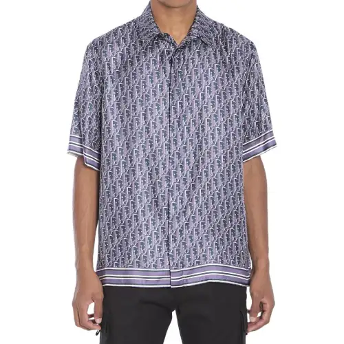DIOR Homme Oblique Pixel Short Sleeve Shirt