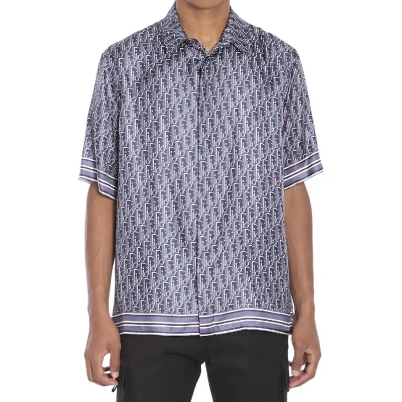 DIOR Homme Oblique Pixel Short Sleeve Shirt
