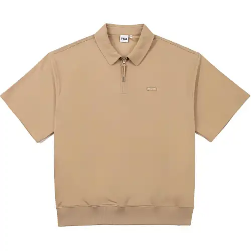 FILA Polo Shirts Men's Brown Polo Collar Moderate Other