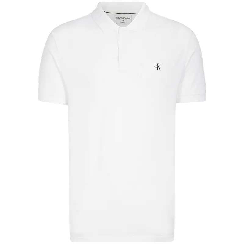 CALVIN KLEIN Polo Shirt Men's White