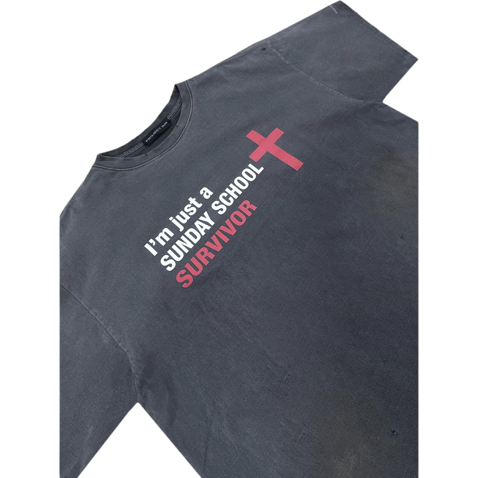 ★人気★【Project G/R】★SUNDAY SCHOOL WASHED T-SHIR.T★ Project G/R Sunday School Washed T-Shirt Navy | eBay