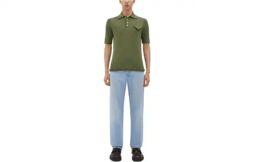 Bottega Veneta SS23 Polo Shirt Men's Green
