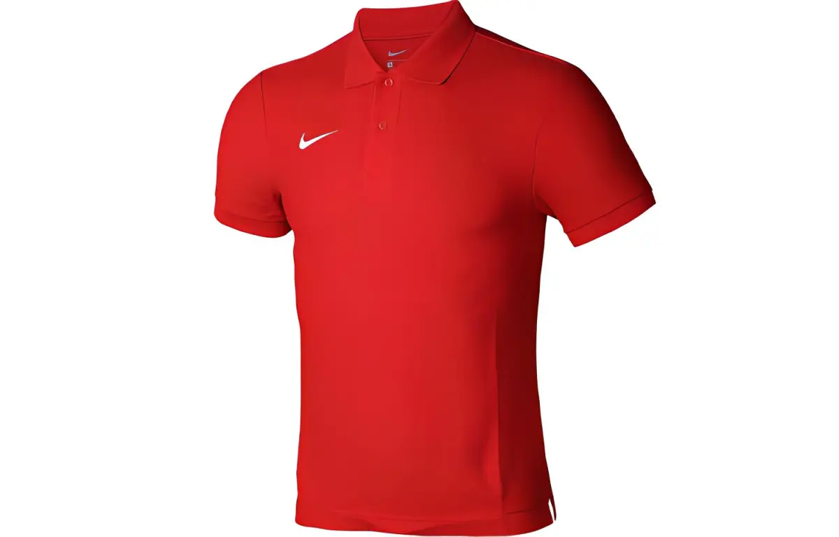 Nike Polo Shirts Men's Red Polo Collar Moderate Straight Fit