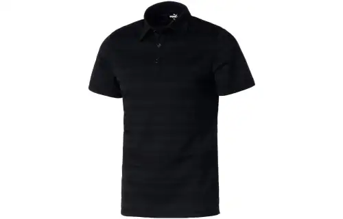 PUMA Polo Shirts Men's Black Polo Collar Moderate Other