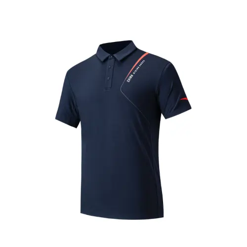 Anta Variety Training Collection Polo Shirt Men's Midnight Blue