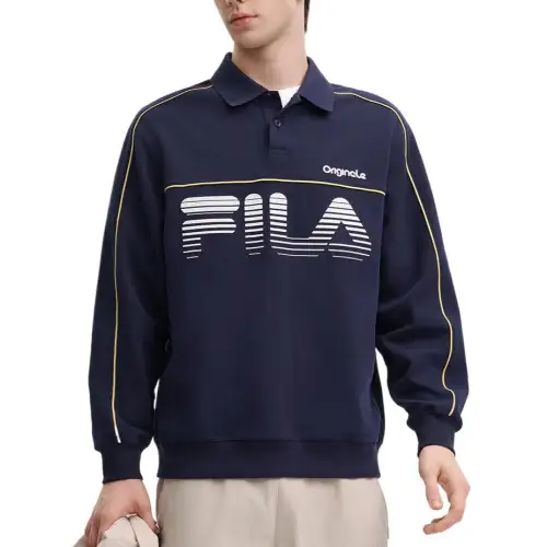 FILA ORIGINALE Polo Shirt Men's Secret Mirror Blue