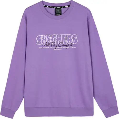 Skechers Colorful Sweatshirt Unisex Crystal Purple