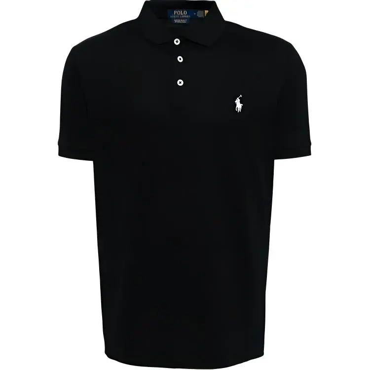 Polo Ralph Lauren Polo Shirt Custom Slim Fit Men's Black
