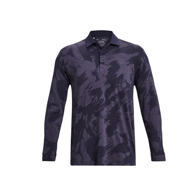 Under Armour Playoff Polo Shirts Men's Dark Blue Polo Collar Moderate Straight Fit