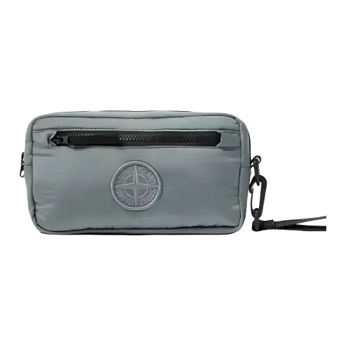STONE ISLAND Nylon Clutch Men's Green Gray