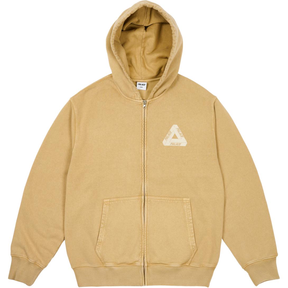 Худи Palace SS24 PIGMENT WASH TRI-FERG HOOD (светло-коричневое)