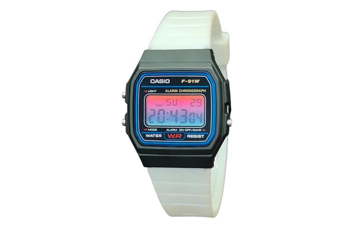 CASIO Custom Collection Quartz Movement Resin Strap Watch Men's Watches Black Dial