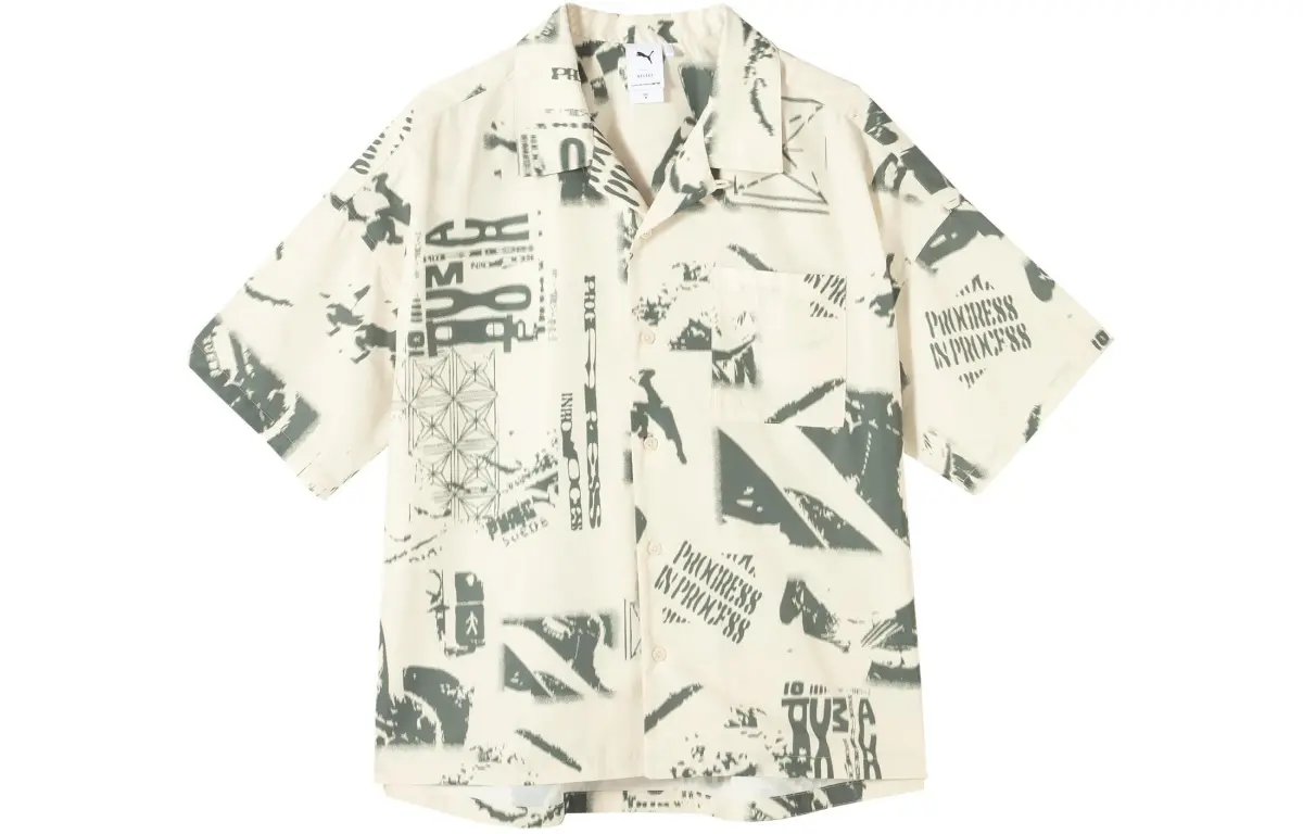 PUMA SS24 D AOPSHORTSLEEVE Shirt Unisex Snow