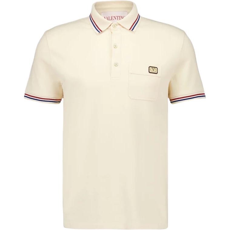 Мужская футболка-поло Valentino Valentino Polo (кремовая)