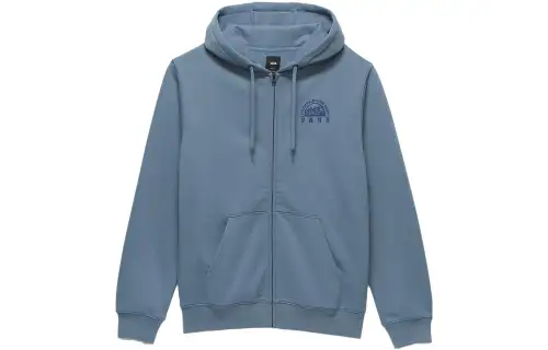 Vans Sweatshirts Unisex Blue Phantom Hooded Moderate Cardigan