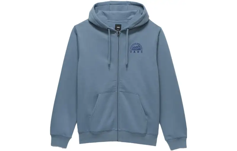 Vans Sweatshirts Unisex Blue Phantom Hooded Moderate Cardigan