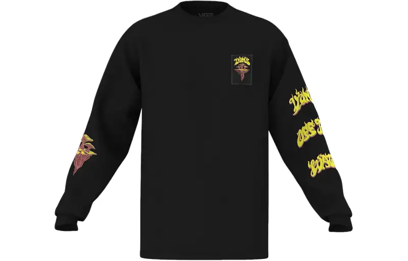 Vans Sweatshirts Men's Black Crew Neck Moderate Other