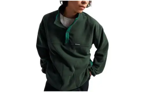 Converse COUNTER CLIMATE POP Over Sweatshirts Men's Green Stand Collar Moderate Regular