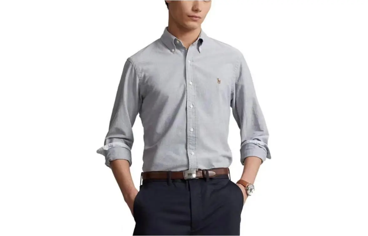 Polo Ralph Lauren Shirt Classic Version Men's Gray