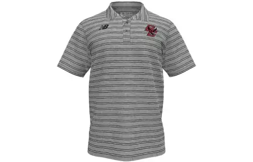 New Balance Polo Shirts Men's Gray Polo Collar Moderate Other