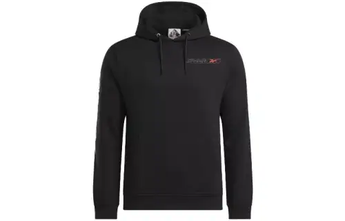 Reebok Sweatshirts Men's Black Hooded Moderate Regular