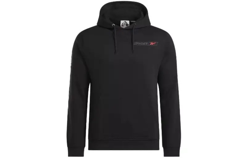 Reebok Sweatshirts Men's Black Hooded Moderate Regular