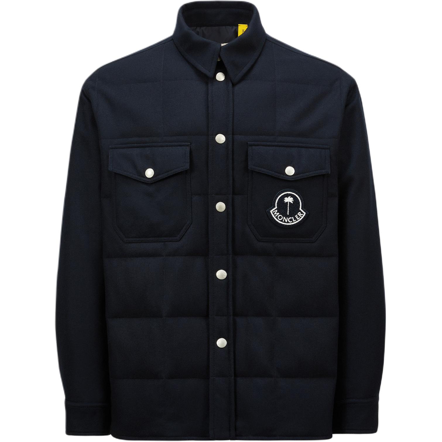 Рубашка MONCLER MONCLER GENIUS × PALM ANGELS (королевская синяя)