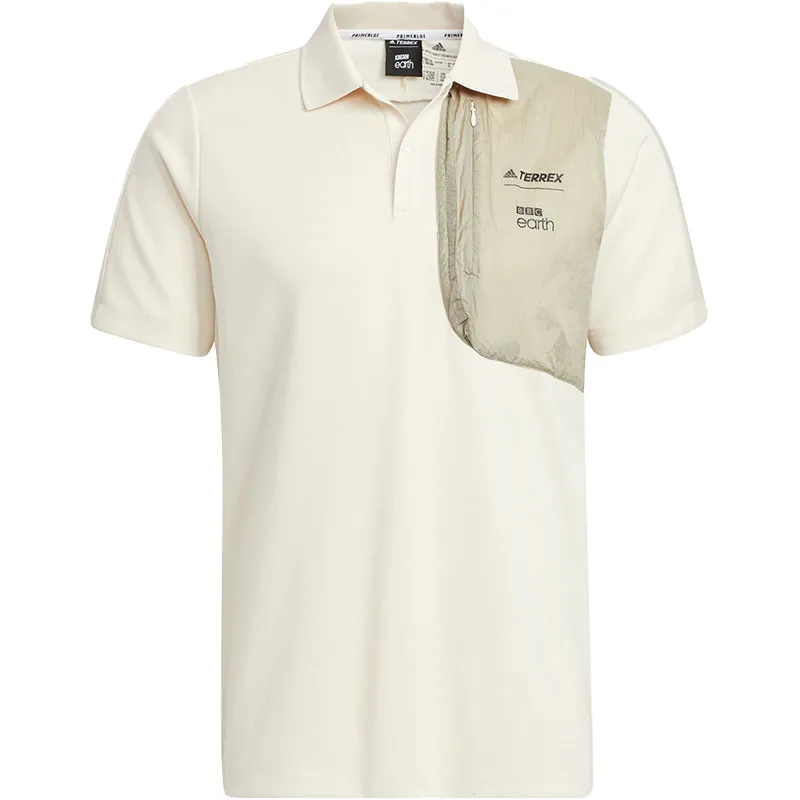 Adidas Polo Shirts Men's White Polo Collar Moderate Other