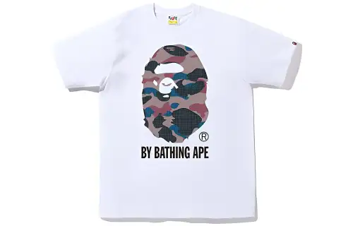 A BATHING APE T Shirts Men's Crew Neck Moderate Straight Fit